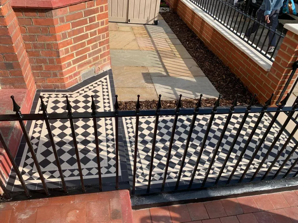 stepped Victorian tiles 