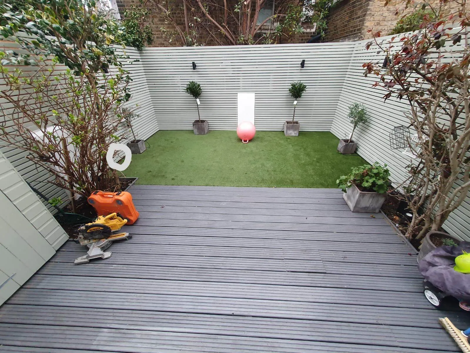 grey decking