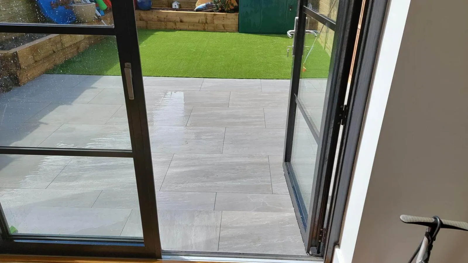 patio next to doors