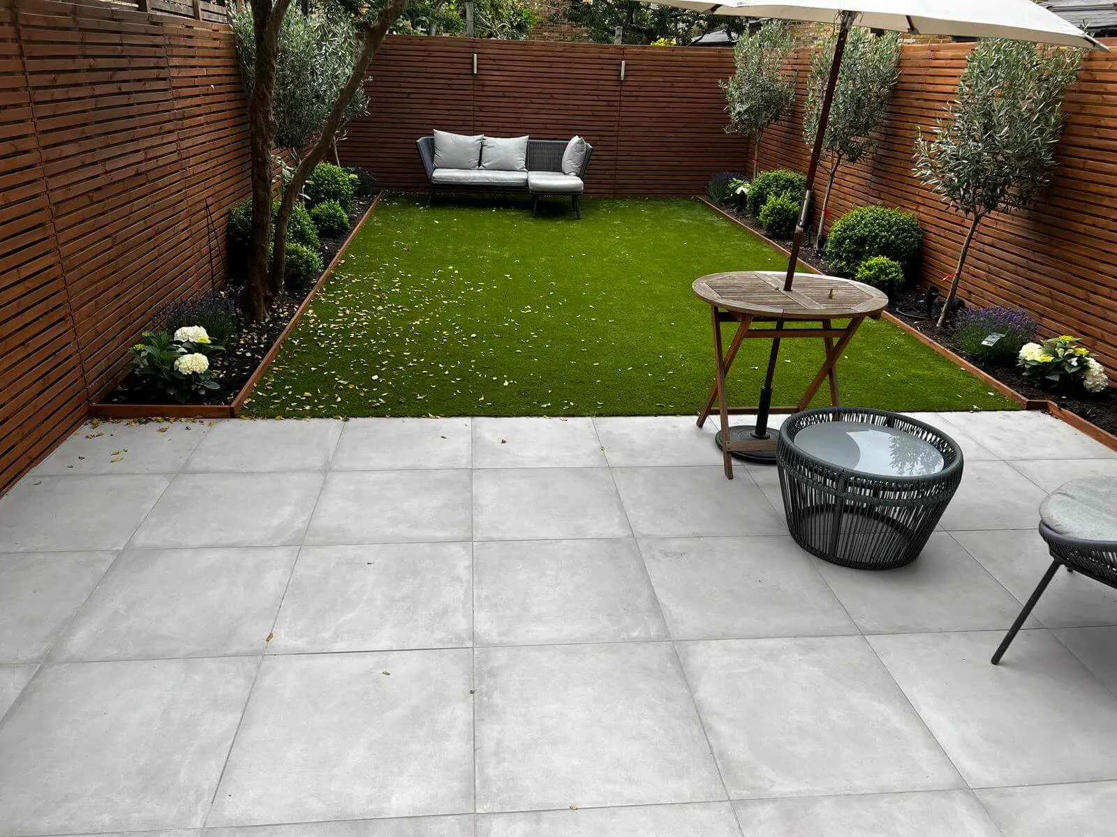 light grey patio