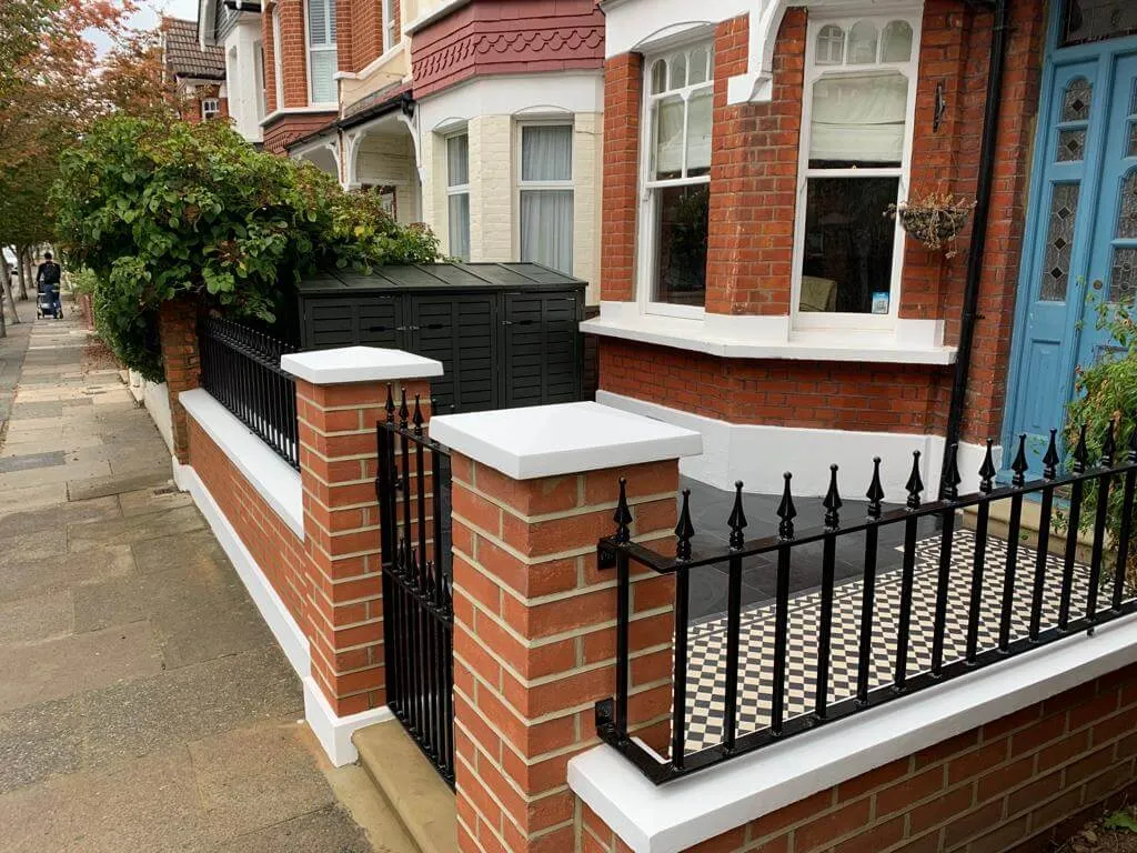 brick wall gates